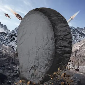 Tire Covers Set of 4, Travel Trailer Camper Truck SUV Motorhome Waterproof Wheel Cover, Sun Rain Snow Protector, RV Tire Covers