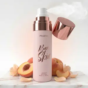 PHOFAY Bare Skin Makeup Setting Spray & Face Mist - 12H Long-Lasting, Alcohol-Free Moisturizing, Waterproof Sweatproof, Peach Scent for Dry Sensitive Skin tiktokshopspringglowup