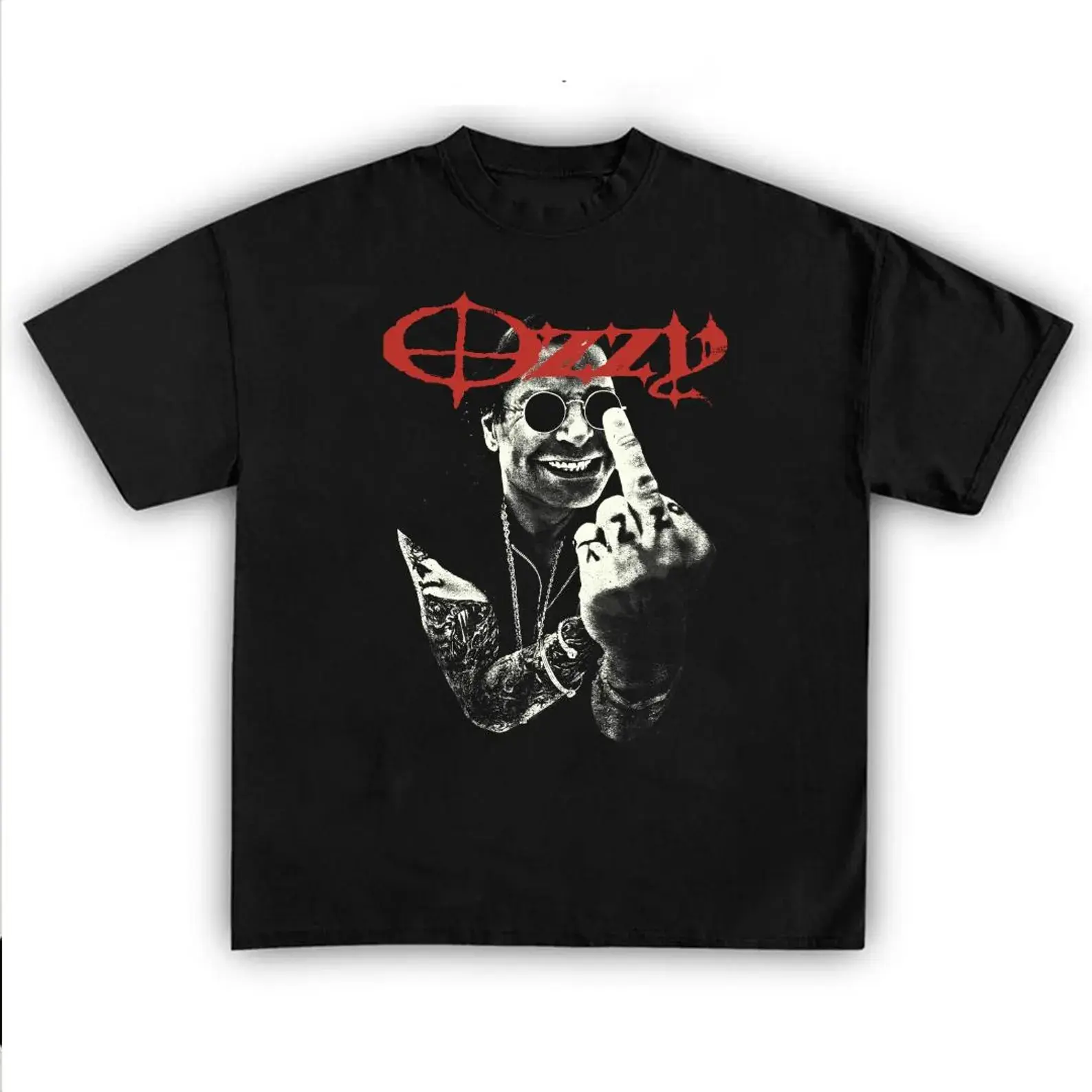 Vintage Rock Rebel Shirt, Middle Finger Music Graphic Tee, Retro Heavy Metal T-Shirt, Rock Music Lover Gift