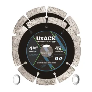 4-1/2 Inch Diamond Blade, 7/8 Inch Arbor, 4.5'' Super Thin Diamond Masonry Blade for Angle Grinder & Concrete Saw, Diamond Cutting Wheel for Granite, Concrete, Brick, Marble, Masonry, 2 Pack