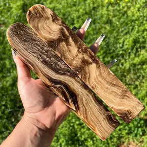 “Hazelnut Truffle” Chocolate Calcite Incense Holders