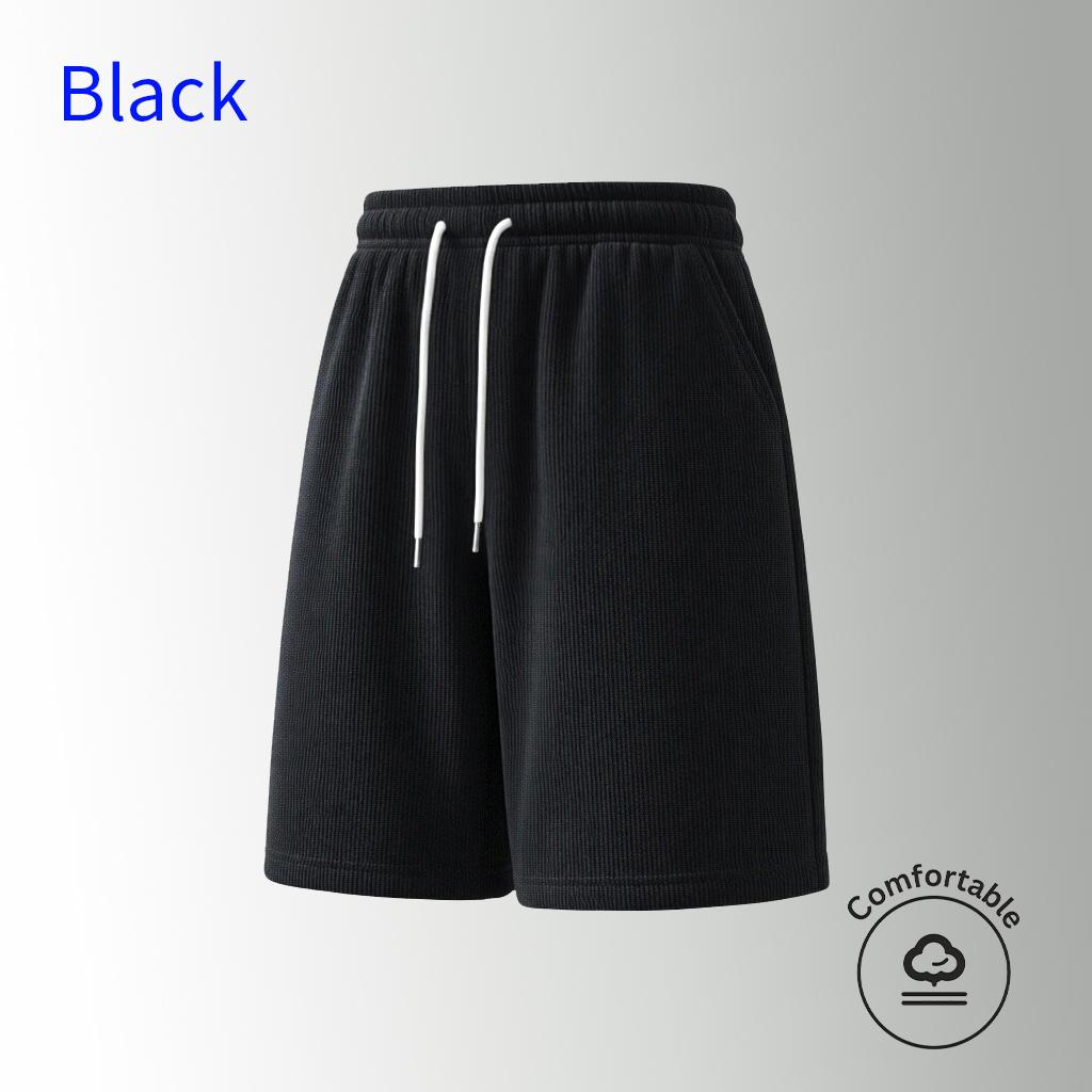 2-pack summer men’s corduroy comfortable casual mid-length shorts — stylish, versatile design suitable for the gym and running