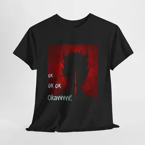 Devil Silhouette Tee | Dark Red Horror Graphic, G9 certified