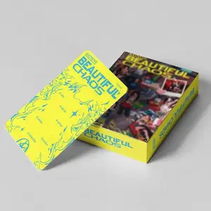55PCS Kpop Female Group HD Support Cards Set, K-Pop Fans' Photocard Collection Card, Style Creative Decorative Card, LOMO card,Perfect Gift for Collectors