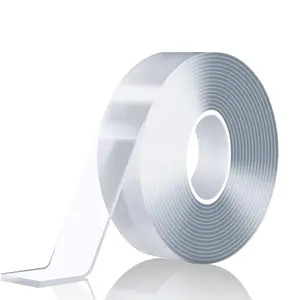 Nano Double Sided Tape Heavy Duty Multipurpose Removable Mounting Adhesive Grip Tape 16ft Washable Sticky Strong Wall Strips for Household Use