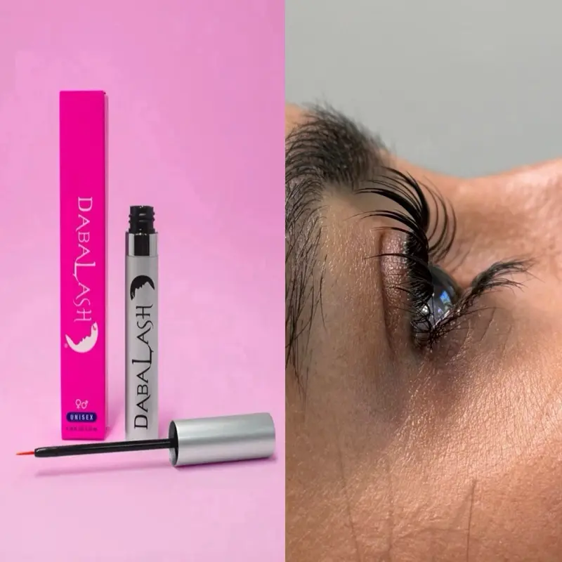 DABALASH Eyelash & Brow Strengthener, Dual-Action Enhancer for Lash Growth, Daily Use Treatment in Tube, Paraben-Free, Water, Eyelash Serum, Ceramides