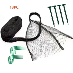 13x20 Feet Orchard Bird Net, Garden Protection for Vegetables and Fruit Trees, Plastic Fence Net for Birds, Deer, Squirrels, and Other Animals, Pests, Plants