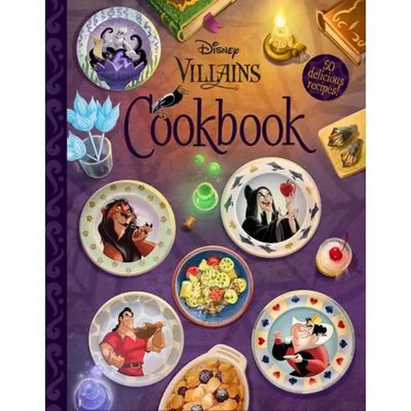 The Disney Villains Cookbook - English Hardcover Children's Humanities & Social Sciences Book, Learning How to Cook Guide, 1.18 lbs, 9.29" H x 7.31" L x 0.59" W, with Beautiful Food Photography