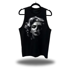MARILYN GHOST CLASSIC BLACK TANK TOP