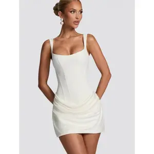 Women Sexy Boned Corset Mini Dress Night Club Outfit Occasion Wear Celebrity Wedding Guest Bodycon Birthday Party Dress