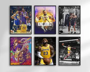 LeBron James Basketball Star, Sports Poster, Suitable for Home Decoration, Wall Decoration for Children's Room, Gift for Friends and Colleagues