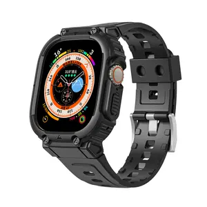Suitable for watch8, ultra3, iwatch11, armored integrated Apple watch strap