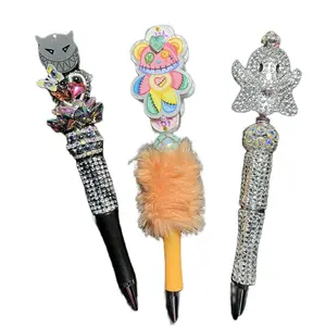 Beaded Very Fancy Pens with K11 Crystals, Bundle of 3, Blingy, Sparkly Pens (VFP-3)