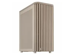 ASUS Pro Art PA401 Wood Edition Beige Mesh-panel PC Case - FSC®-Certified Wooden Front, Elegant Sustainable Design, Dual 160mm Fans, 120mm Rear Fan, Integrated Fan Hub.
