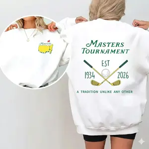 2026 Masters Tournament EST 1934 Golf Sweatshirt 2 side, Premium Cotton Classic Fit Unisex T-shirt, Stylish Golf Fan Apparel RW