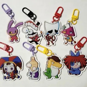 The Amazing Digital Circus Keychains - Pomni, Jax, Ragatha, Caine, Zooble, Kinger, Gangle, and Gummigoo, Unique Keychains for Personal Style, Cute Keychains for Bags and Keys, Durable, Lightweight and Perfect for Personal Style, Collecting and Gifting