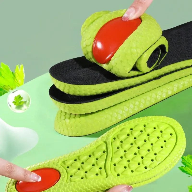 Shock-absorbing Insoles for Women's Shoes, Breathable Soft Cushioned Insoles, Comfortable Slip Resistant Sole Shoes Insoles for Running Sports, Sport Performance Insoles, Cushioning Insoles, Unisex Shoes Active Accessories