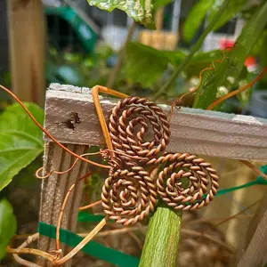 Copper Tensor Triskelion Coil  One Sacred Cubit 20.625” 52.39 cm | 144 MHz Energy Harmonizer and EMF Protection Tool