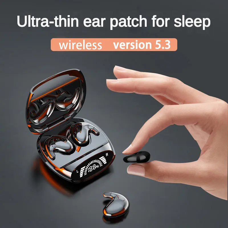 MSHUKCOE Bluetooth earphones,Sleep earplugs In-Ear Earbuds LED Display With Charging Bin,for ear Wireless Sleep Earbuds for Side Sleepers Comfortable Sleeping in Bed
