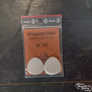Wegen M150 Triangular Mandolin Pick - Pack of 3, White, 1.5 mm