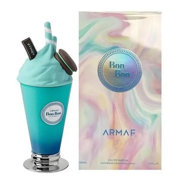 Armaf Bon Bon Eau de Parfum (EDP) Spray, 3.4 oz Single Item, Fruity Floral Gourmand Unisex Fragrance with Delightful Mandarin Tea EDP Scents, Ideal for Everyday Wear