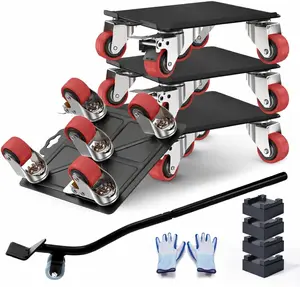 Sytopia Penta Move Fruniture Movers, Furniture Movers with Wheels, Heavy Duty Furniture Dolly, 360° Rotation Wheels with Brakes, Safe and Easy Move for Furniture/Appliances, Max Load 4000 LBS