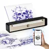 WORMHOLE Tattoo Stencil Printer, Portable Ink-Free Bluetooth Sync Kit with App Preview, No Clogging Crisp Stencils, Customizable Tattoo Simulation, Battery-Operated Gold Model for Studios/Travel, 10 Sheets Paper, Compatible with iPhone, Android, PC