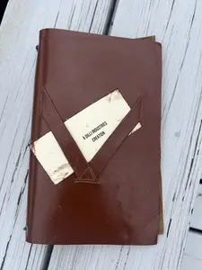 Handcrafted 6X9 Genuine Leather Cigar Journal- Notes and Pairing Cigar Rating Log Book