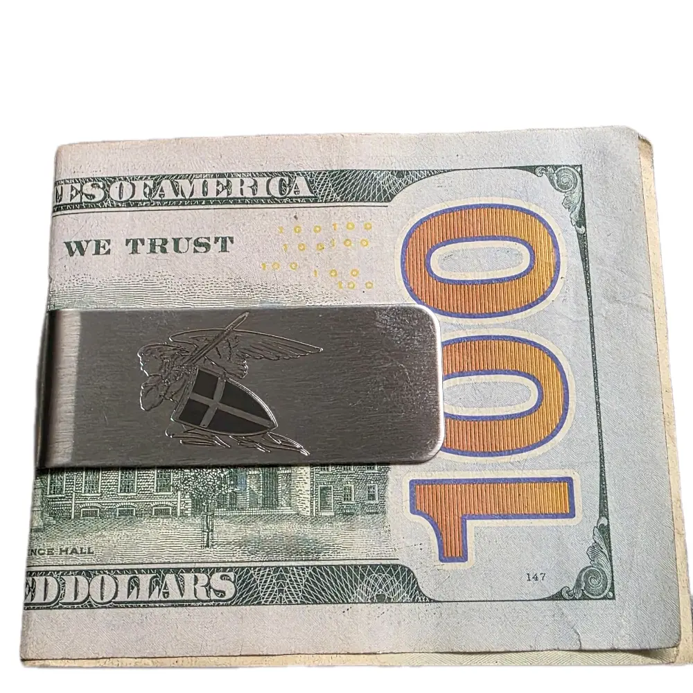 Saint Michael Durible Stainless Steel Money Clip Custom Made Stylish Accessory