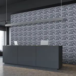 Aadesh 3D Wall Panel (Includes Roll of Mounting Tape), Interior Wall Decor, Geometric Texture Pattern for Living Room, Lobby, Bedroom, Hotel, Office, Game Room, TV Backdrop, 11.8 x 11.8 inches (Approx. 30 x 30 cm), White/Black/Pink/Gray