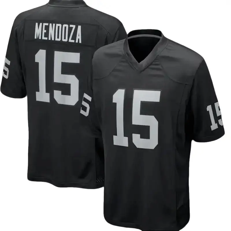 Men's Mendoza #15 American Football Collectible Jersey - Stylish, Comfortable, Breathable Sports Game Apparel, Gift For Fans, Trending 2026