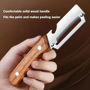 Versatile Multi Functional Stainless Steel Vegetable Fruit Peeler for Kitchen Quick and Easy Sugarcane Pineapple Peeling Efficient Tool for All Fruits and Vegetables