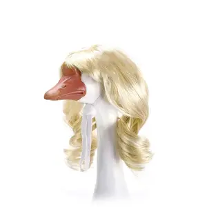 Cute Porch Duck Statue, Braided Lawn Duck Sculpture, Outdoor Garden Patio Decor, Porch Duck Costume, Yard Decoration