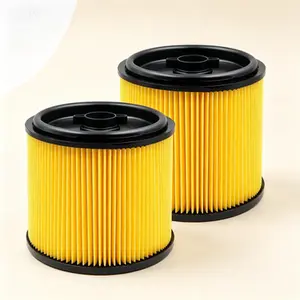 Replacement Filter for Vacmaster Standard Cartridge Filter and Retainer, 2 Pack, Washable, Reusable, High Efficiency, Compatible with Standard Vacuum Models, Reliable Performance, Easy to Install