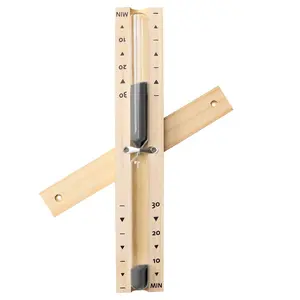 Sauna 30 Minute Hourglass Sand Timer,Rotating Sand Clock 30 Min,Wooden Orange Sand Watch,Reloj De Arena,Hear Resistant Wood Hour Glass Sandglass for Sauna &SPA Room