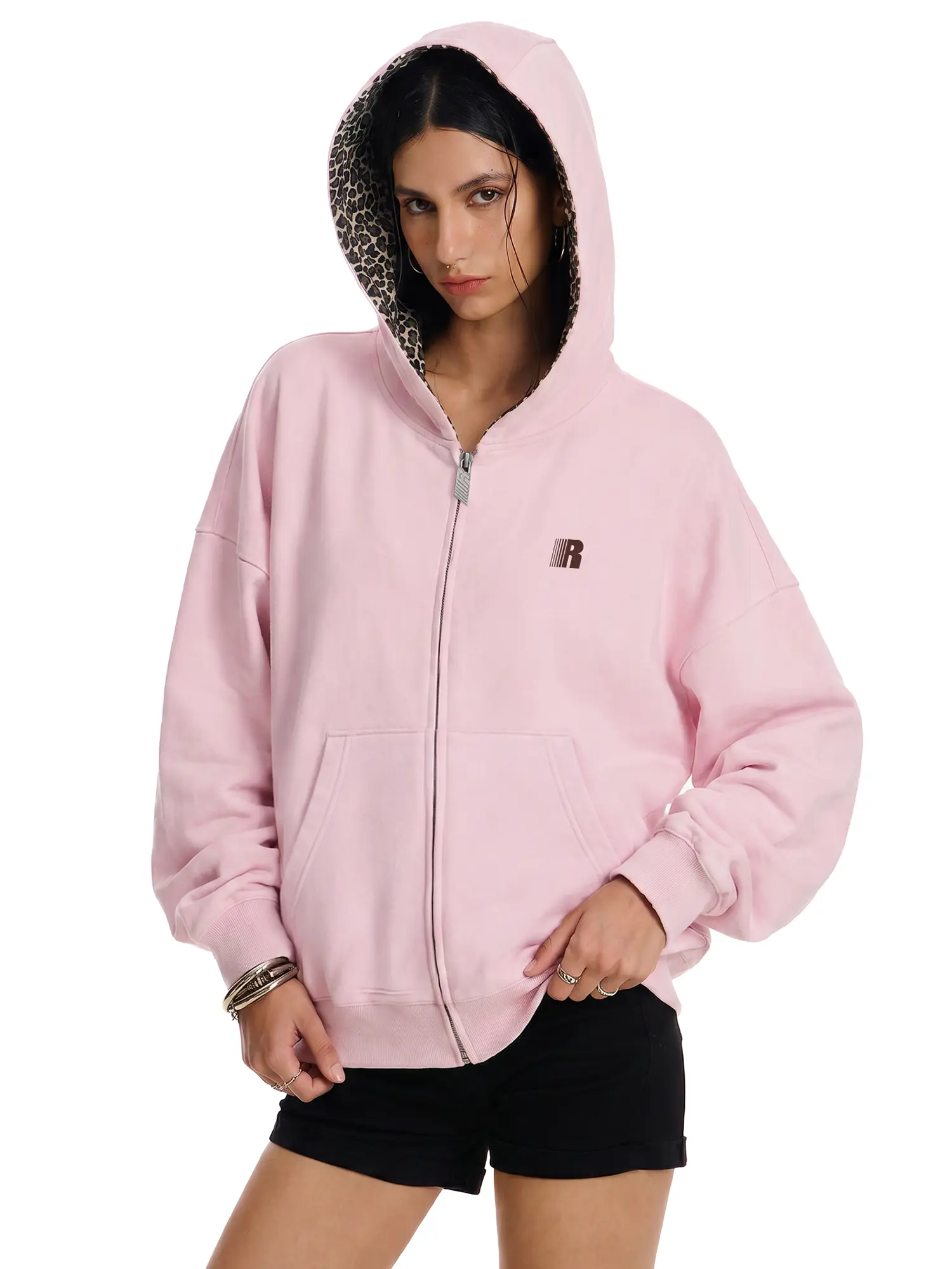 FDR Leopard Print Sweatshirt for Men & Women | Oversized Slightly