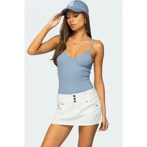 Teaghan V Neck Fitted Bodysuit