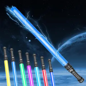 Duel Saber Light Sword, New Pixel Saber with 7 RGB Colors, Requires Aaa Batteries (3), Sound Effects, Abs Material, Safe & Eco-Friendly, Dueling Lightsabers