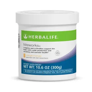 Herbalife Niteworks Lemon 10.6 oz 30 Servings Nighttime Amino Acid Supplement Powder with L Arginine & L Citrulline for Evening Wellness