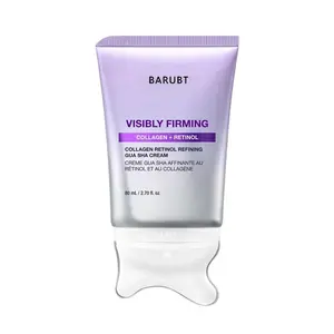 Collagen Retinol Refining Gua Sha Cream, Neck Cream For Lifting & Firming, Jawline to Décolleté, Daily Moisturizer, Fine Line Care, Neck Massager,