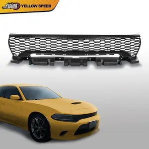 Front Bumper Cover Grille Fit For 2020-2022 Dodge Charger 68422116AC Matte Black