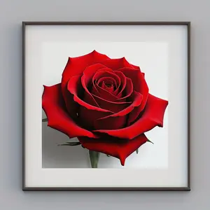 5D Full Drill Rose Flower Diamond Painting Kit, Handmade Decorative Art, Perfect Gift, Complete Diamond Painting Set, Romantic Floral Wall Decoration