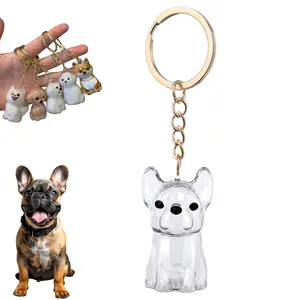 Pet Hair Souvenir Pendant - PU Leather DIY Paw Print Keychain, preserves pet hair and memories, a portable keepsake for cat and dog lovers.