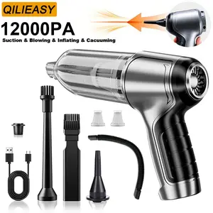 4-In-1 Powerful Handheld Vacuum Cleaner, Computer Cleaning Dust Collector, Mini Household Cleaning Vacuum Cleaner Tool, Durable Structure, Strong Suction, Suitable For Household, Car, Sofa, Pet Cleaning, Equipped With Extended Hose, Christmas Gift