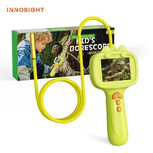 2026 Upgraded Kids Endoscope Camera with Storage Bag – Borescope Snake Camera with 2.4" HD IPS Screen, 8 LED Lights, IP67 Waterproof STEM Tool for Science Exploration, Tool for Boys Girls Age 4–10