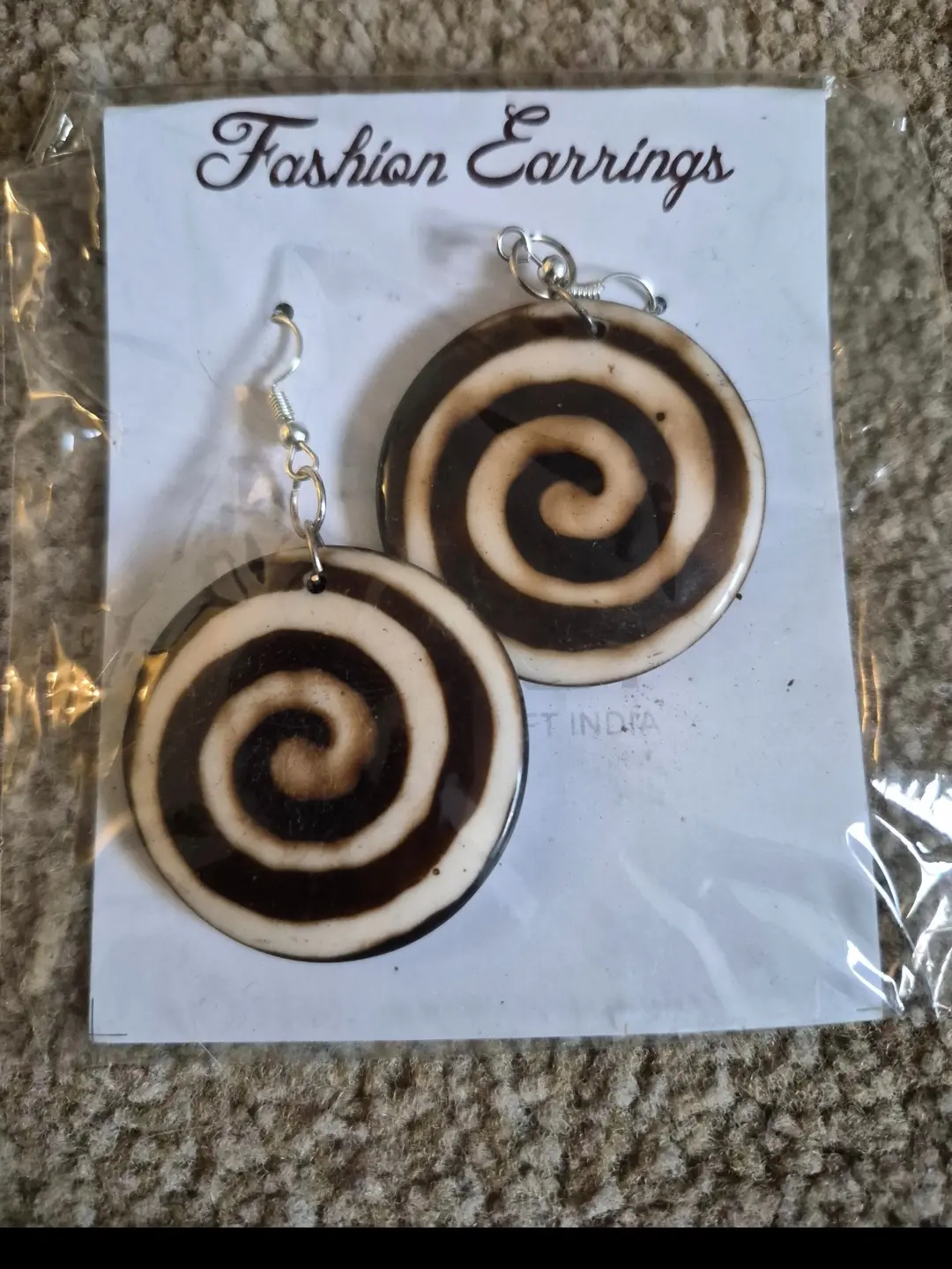 African Clay Pattern Earrings