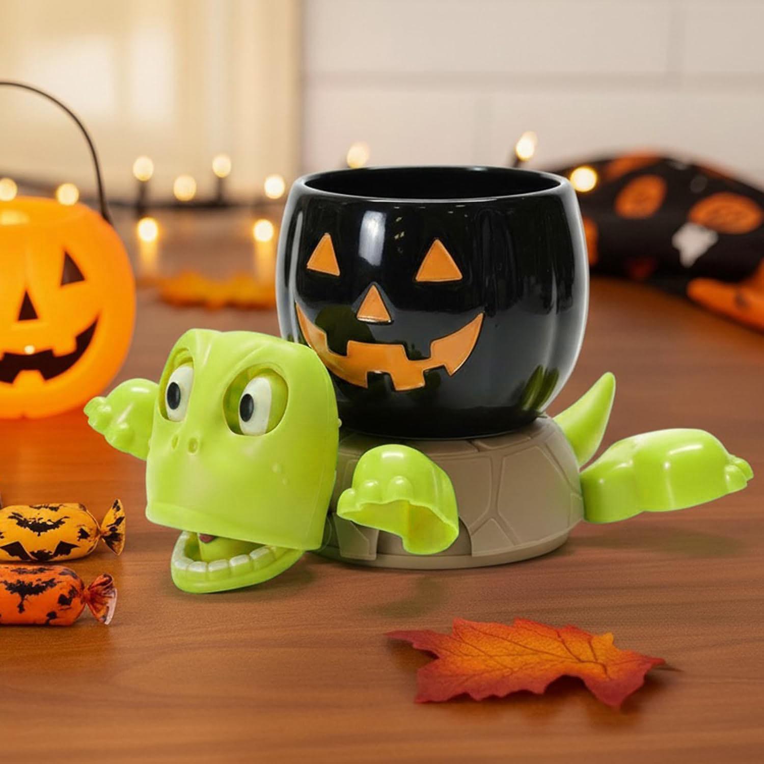 Turtle Coaster Set - Fun-Faced Design with Adjustable Limbs & Expressions | Perfect Pranking Gift for Turtle Enthusiasts, Home Decor Accessory