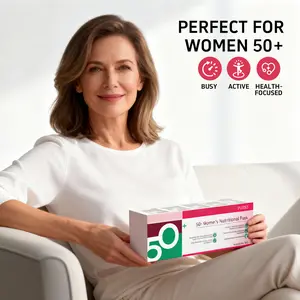 Puiiso 50+ Beautypack Daily Supplement vitamins for Women | Multivitamins, Calcium,Jujube Seed Extract, Caviar Collagen Peptides for Skin, Hair, Anti-aging, Stress, Sleep Support | 30-Day Health Pack Dietary Collagen Healthy   black girl vitamins