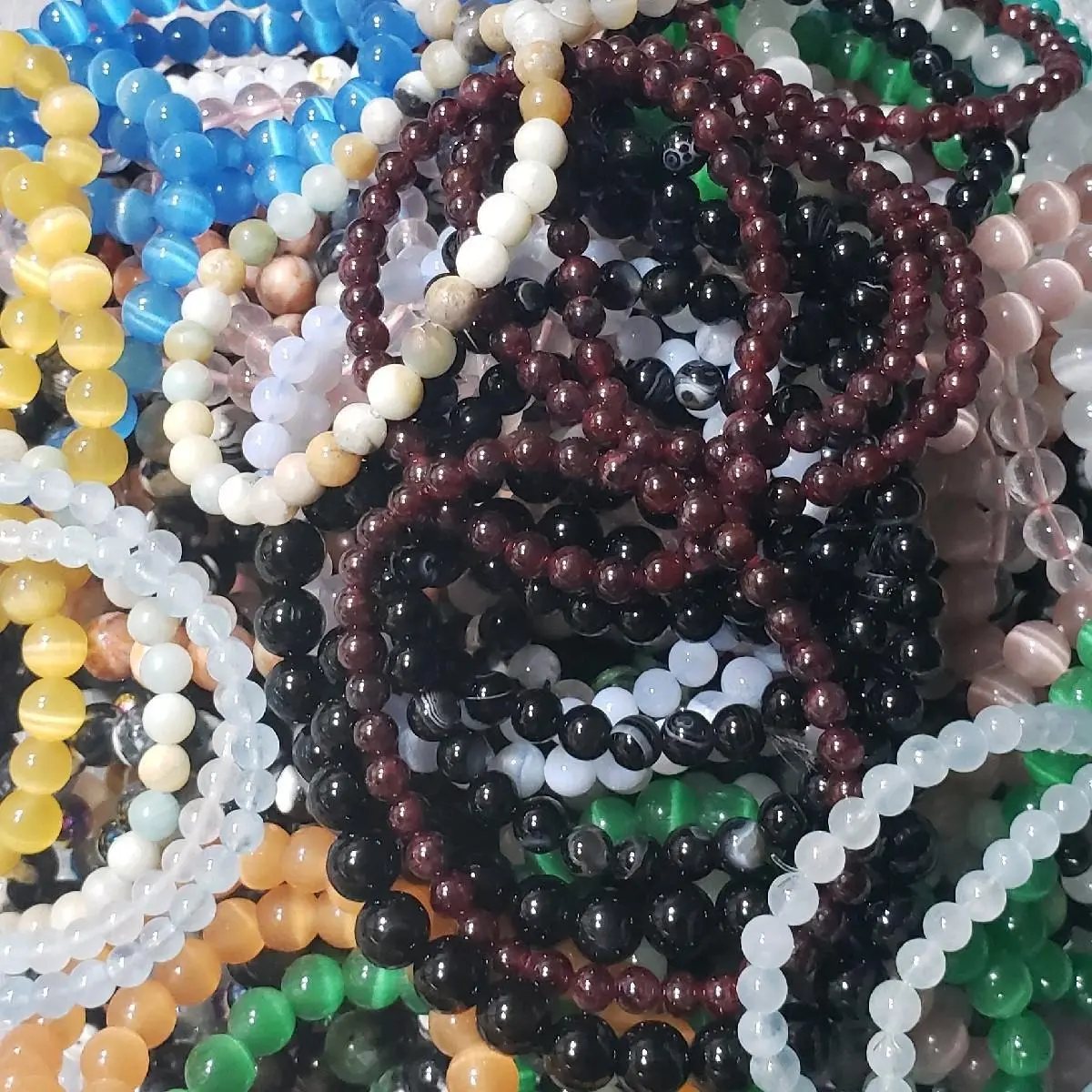 Crystal stretch Bracelet Stacks, Intuitive Picks 3 or 4 pack