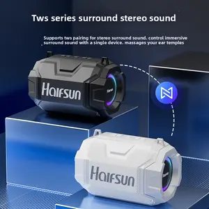 Claison T9 min Outdoor speaker, supports parallel connection, compatible with multiple devices, rgb ambient light, portable and suitable for outdoor use.